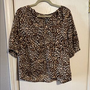 Worthington Animal Print Blouse